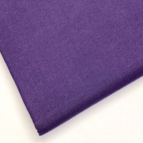 Cordoba Plain Cotton - Purple - 150cm ID: 7021