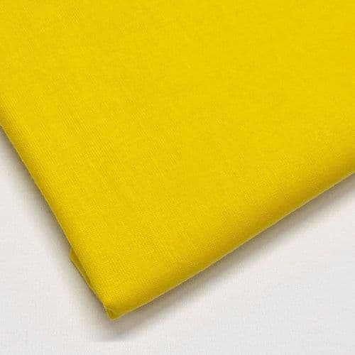 Cordoba Plain Cotton - Sunshine Yellow - 150cm ID: 7017