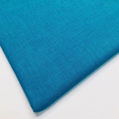 Cordoba Plain Cotton - Turquoise - 150cm ID: 7018