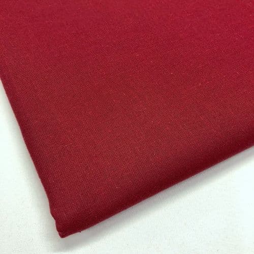 Cordoba Plain Cotton - Wine - 150cm