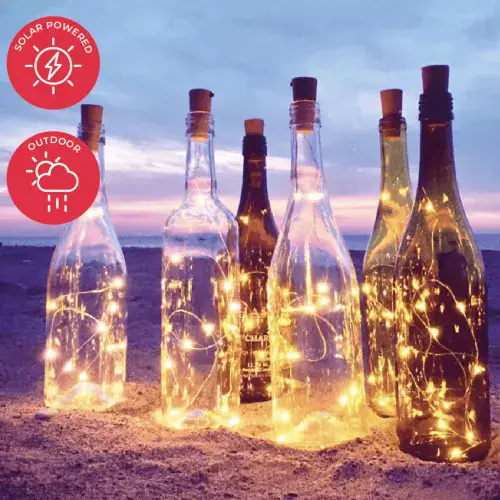 Cork Bottle Light - Solar Powered - 10 LED 100cm - Warm White ID: 23144074