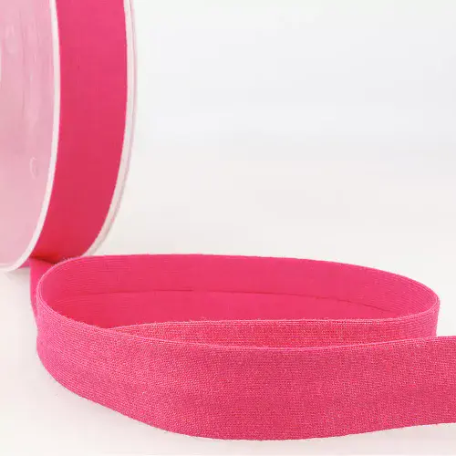 Cotton Jersey Bias Binding Trim - 20m x 20mm - Fuchsia