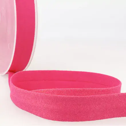 Cotton Jersey Bias Binding Trim - 20m x 20mm - Fuchsia