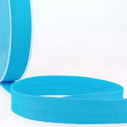 Cotton Jersey Bias Binding Trim - 20m x 20mm - Steel Blue