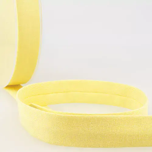 Cotton Jersey Bias Binding Trim - 20m x 20mm - Straw Yellow ID: S1807D000\079