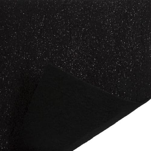 Craft Felt - (Glitter Black)