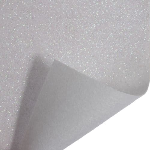 Craft Felt - (Glitter White)