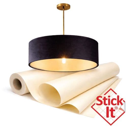 Cream  Card -Self-Adhesive Lampshade Material  Stick-It ®  - 146cm