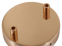 Cylindrical Metal 2-hole Ceiling Rose Kit - Copper