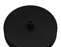 Cylindrical Metal Ceiling Rose Kit - Black