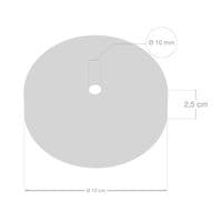 Cylindrical Metal Ceiling Rose Kit - Black