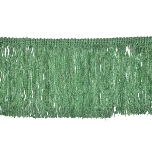 Dannells Chainette Fringe - Green 100mm