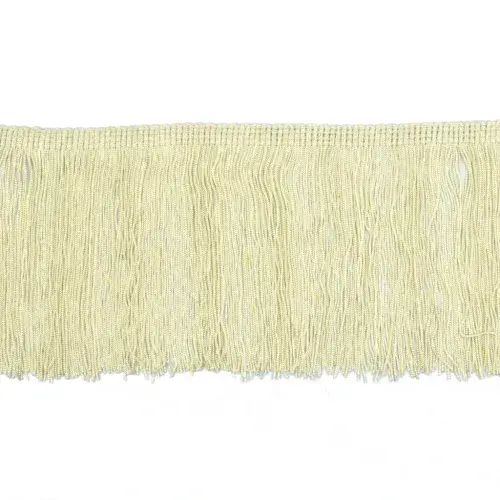 Dannells Chainette Fringe - Ivory 100mm