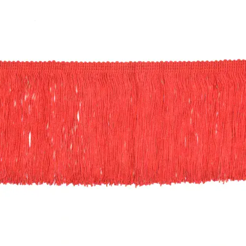 Dannells Chainette Fringe - Red 100mm