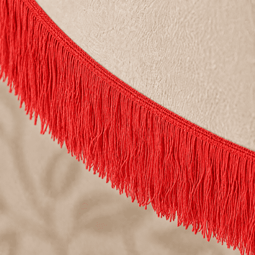 Dannells Chainette Fringe - Red 100mm ID: 9515