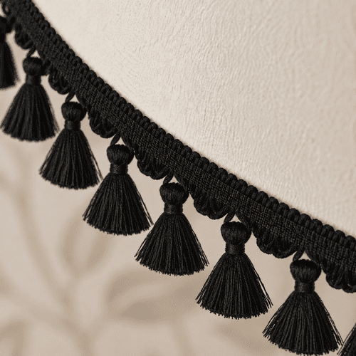 Dannells Tassel Fringe - Black 60mm ID: 9479