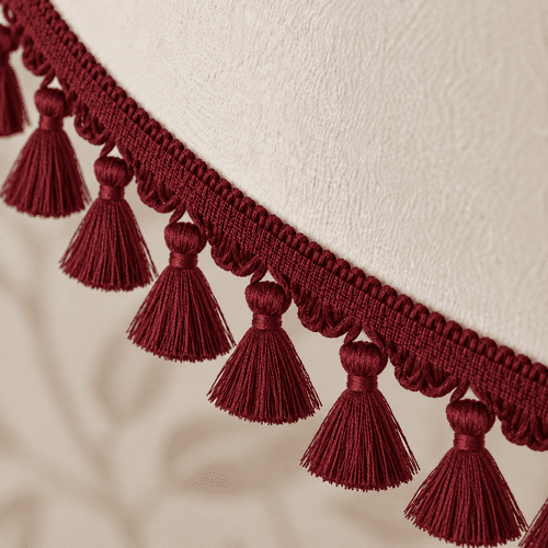 Dannells Tassel Fringe - Burgundy 60mm ID: 9486