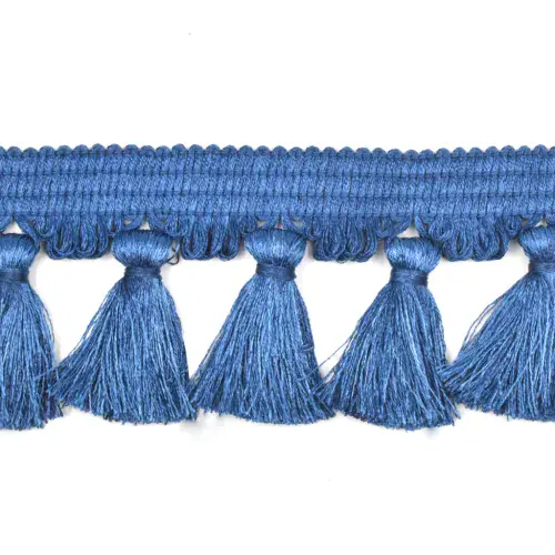 Dannells Tassel Fringe - Dark Blue 60mm