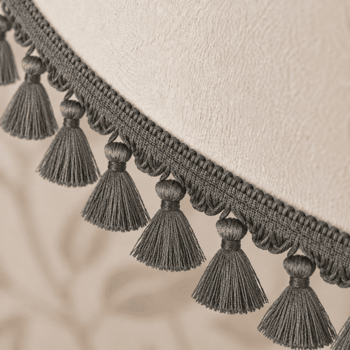 Dannells Tassel Fringe - Dark Grey 60mm ID: 9487