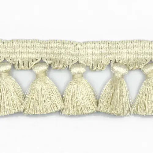 Dannells Tassel Fringe - Ivory 60mm