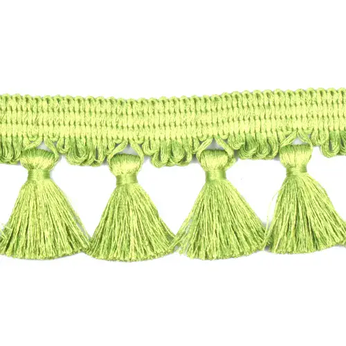 Dannells Tassel Fringe - Lime 60mm