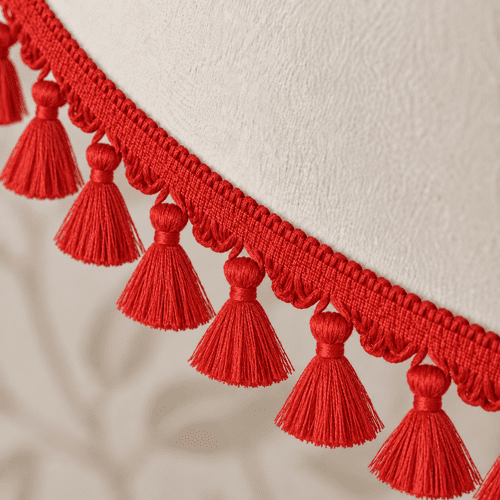 Dannells Tassel Fringe - Red 60mm ID: 9489