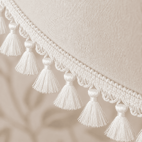 Dannells Tassel Fringe - White 60mm ID: 9477