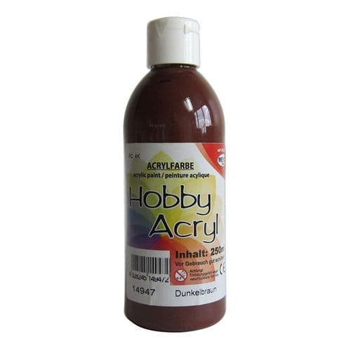 Dark Brown Acrylic Paint - 250ml