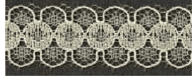 Decorative Lace - Cream- 14mm width - 50mtrs  (Item No: 943-80)