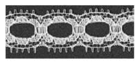 Decorative LaceTrim - White- 13mm Width - 50mtrs (Item No: 943-77)