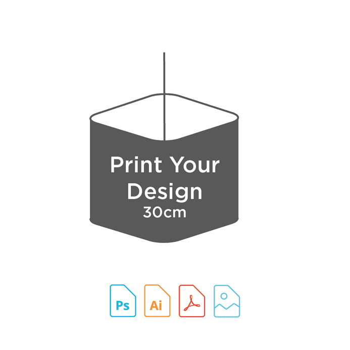 Digital Print for 30cm Rounded Square  Lampshade Making Kit