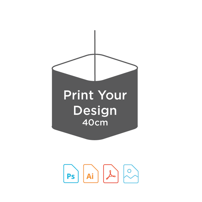Digital Print for 40cm  Rounded Square Lampshade Making Kit