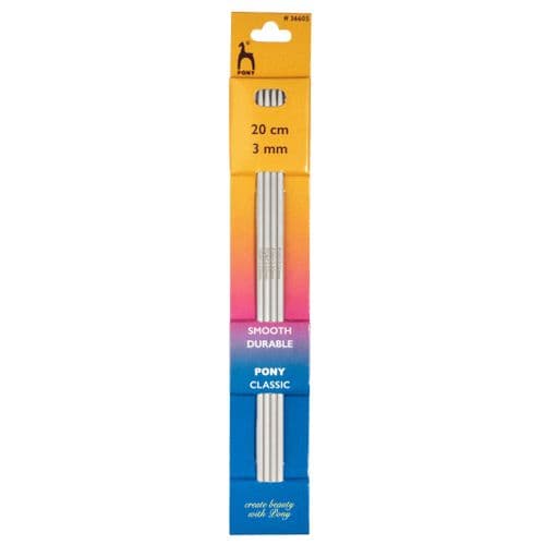 Double-Ended Knitting Pins - (Set of Four) 20cm x 3.00mm
