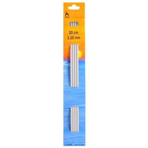 Double-Ended Knitting Pins - (Set of Four) 20cm x 3.25mm
