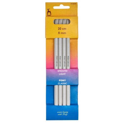 Double-Ended Knitting Pins - (Set of Four) 20cm x 8.00mm