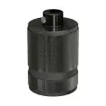 Double Ferrule Milled Aluminium E27 Lamp Holder Kit - Gunmetal