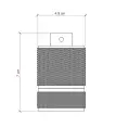 Double Ferrule Milled Aluminium E27 Lamp Holder Kit - Gunmetal