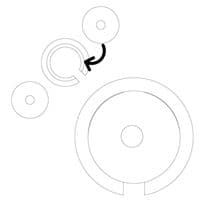 Lampshade ring adaptor converter plug