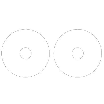 E27 or B22 Lamp Holder to Harp Finial Converting Washers (pair)