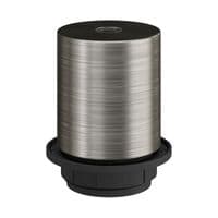 E27 Semi-flush Metal Lamp Holder Kit - Brushed Titanium