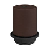 E27 Semi-flush Metal Lamp Holder Kit - Dark Rust
