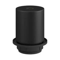 E27 Semi-flush Metal Lamp Holder Kit - Matt Black