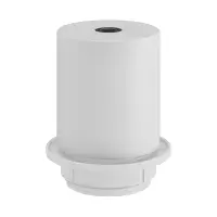 E27 Semi-flush Metal Lamp Holder Kit - Matt White