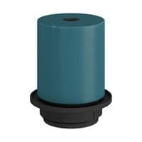 E27 Semi-flush Metal Lamp Holder Kit - Petrol