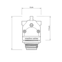 EIVA-2 Two-Way Outdoor E27 Lamp Holder - Black