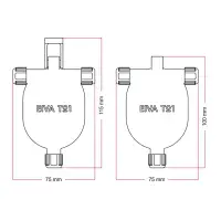 EIVA-3 Outdoor 3-Way Snap Connector - White