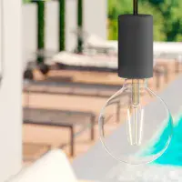 EIVA Elegant Outdoor E27 Lamp Holder Kit - Black