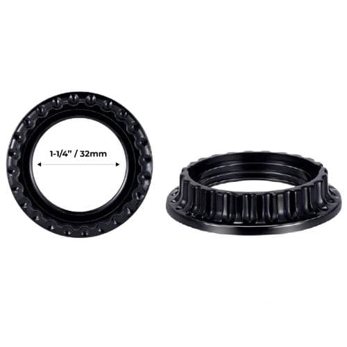 EURO to US Lampshade Reducer Ring Pair 32mm (1 1/4")