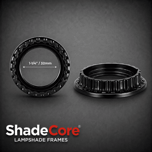 EURO to US Lampshade Reducer Ring Pair 32mm (1 1/4