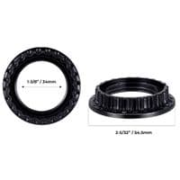 EURO to US Lampshade Reducer Ring Pair 34mm (1 3/8